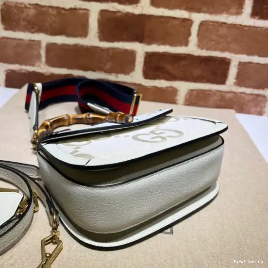 First bag ru bag with Bamboo handle Small top Gucci 0616